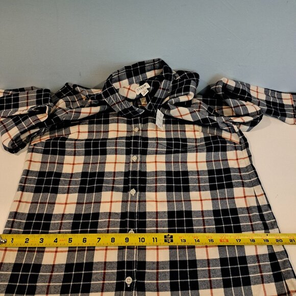 J. Crew Women's Small Soft Washed Flannel Shirt Style #BK533 New With Tag - Picture 10 of 13